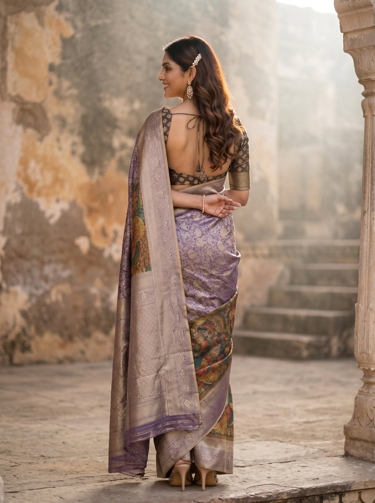 MIMOSA Saree Saree — pose 2 styling detail