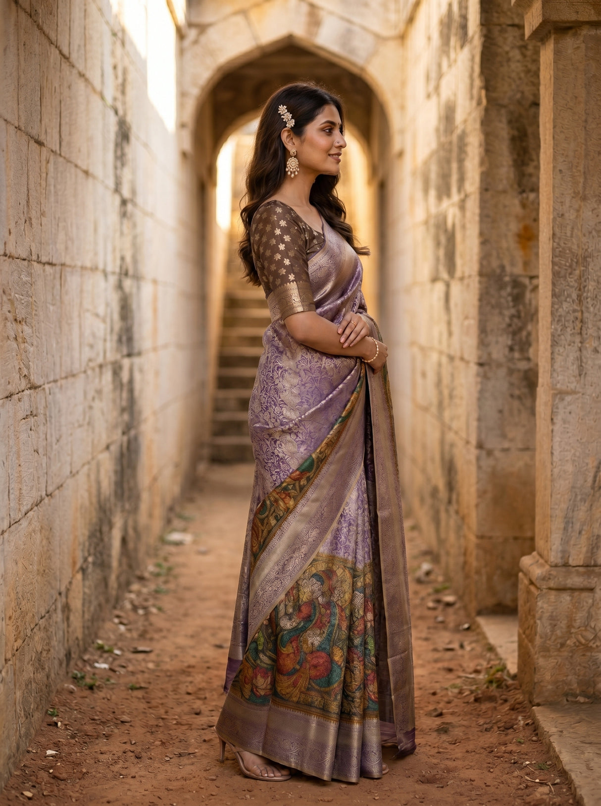 MIMOSA Saree Saree — pose 3 styling detail