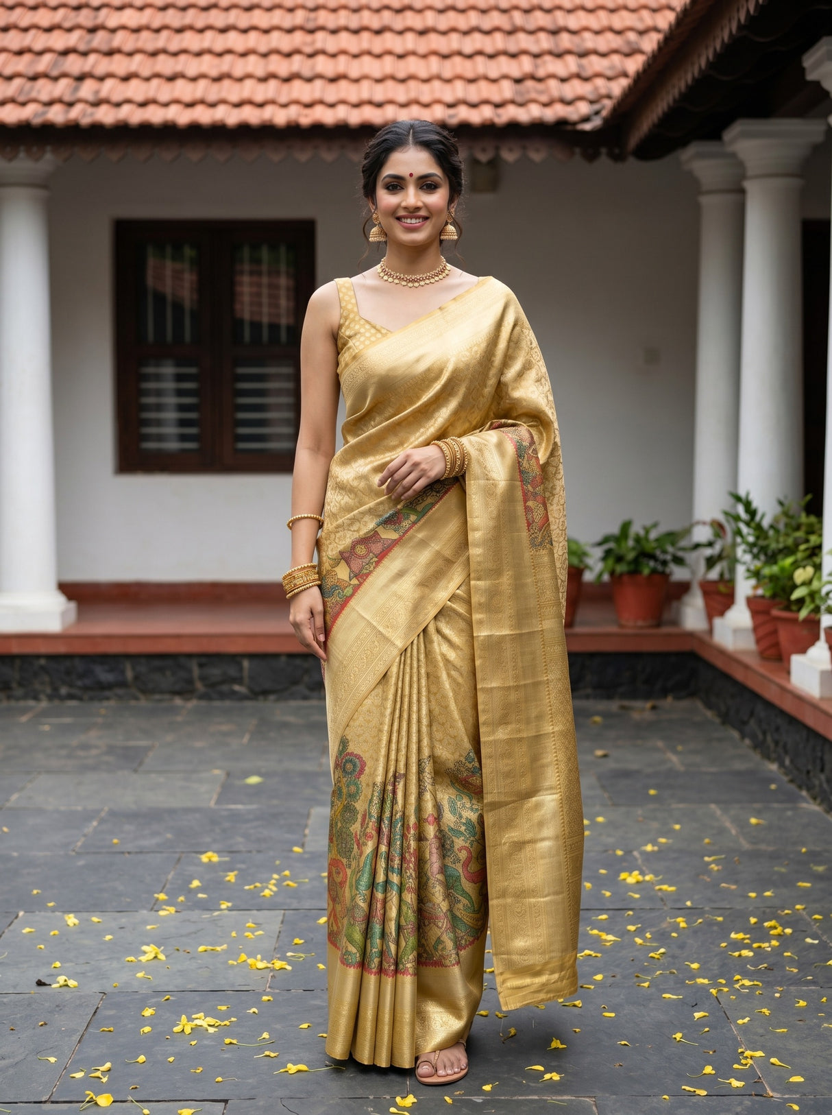 MIMOSA Saree Saree — front view on mannequin
