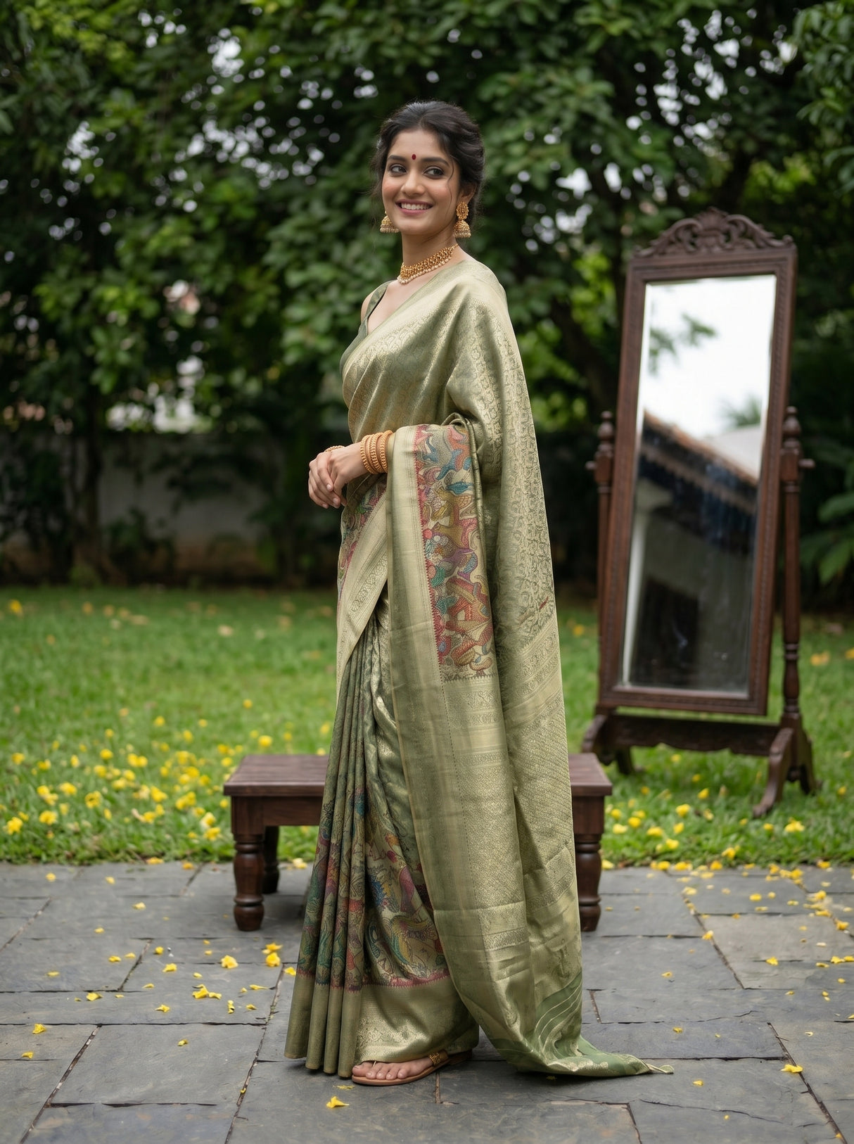 MIMOSA Saree Saree — pose 5 styling detail