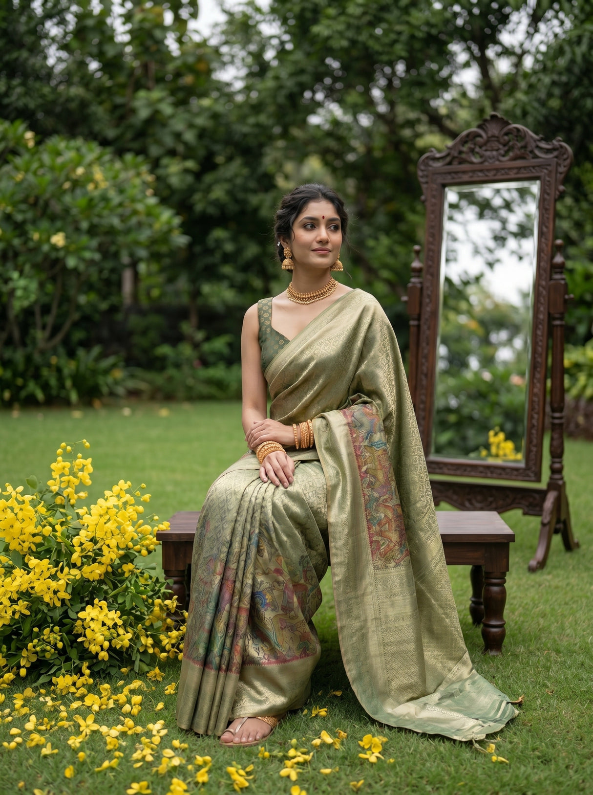 MIMOSA Saree Saree — pose 8 styling detail