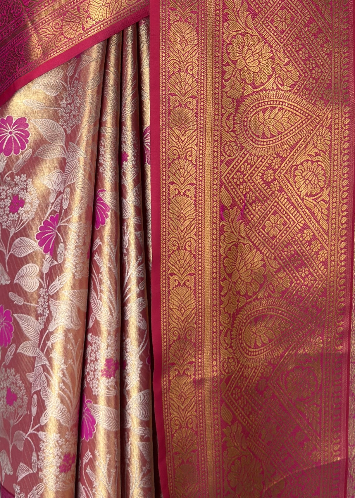 MIMOSA Gajari Kanjivaram Art Silk Saree β fleets shot full lifestyle