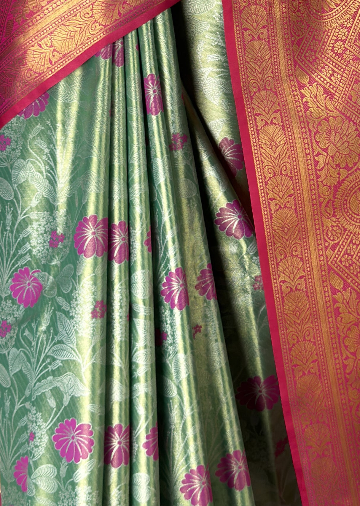 MIMOSA Rama Kanjivaram Art Silk Saree β fleets shot full lifestyle