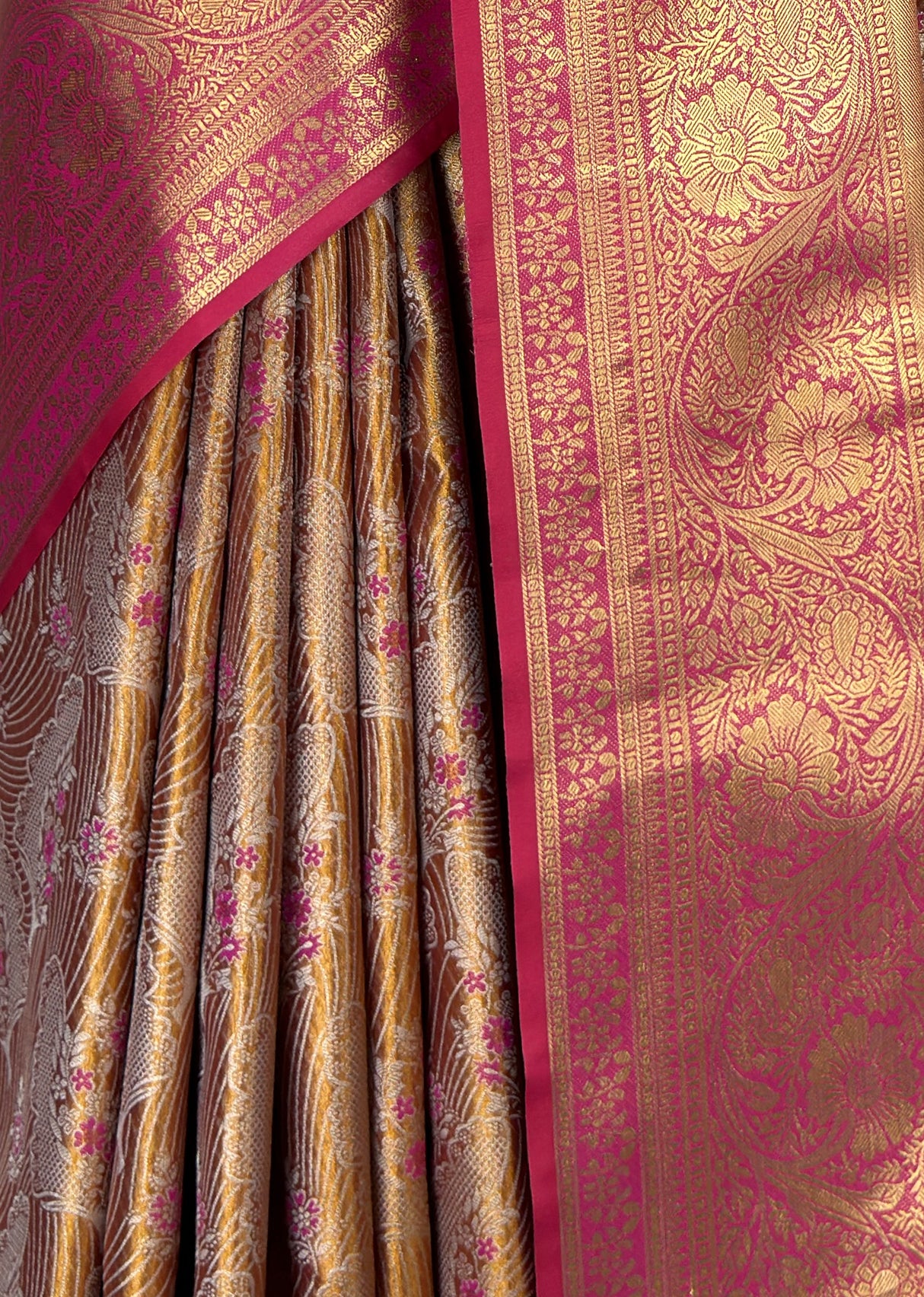 MIMOSA Maroon Kanjivaram Art Silk Saree β fleets shot full lifestyle