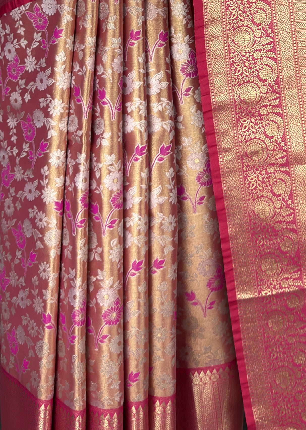 MIMOSA Gajari Kanjivaram Art Silk Saree β fleets shot full lifestyle