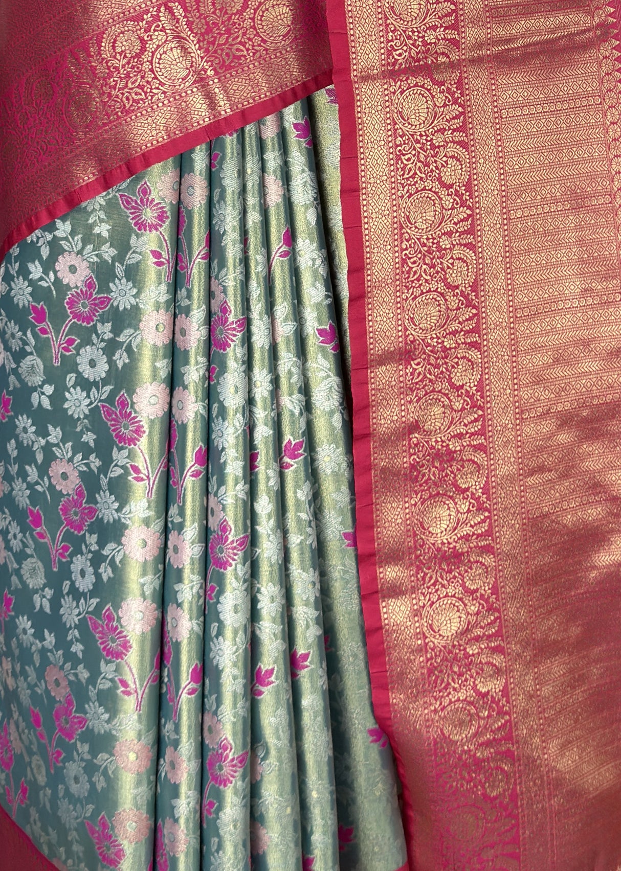 MIMOSA Saffire Kanjivaram Art Silk Saree β fleets shot full lifestyle