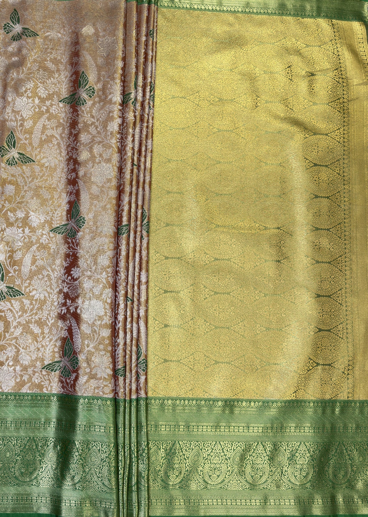 MIMOSA Maroon Kanjivaram Art Silk Saree β pallu and zari work detail