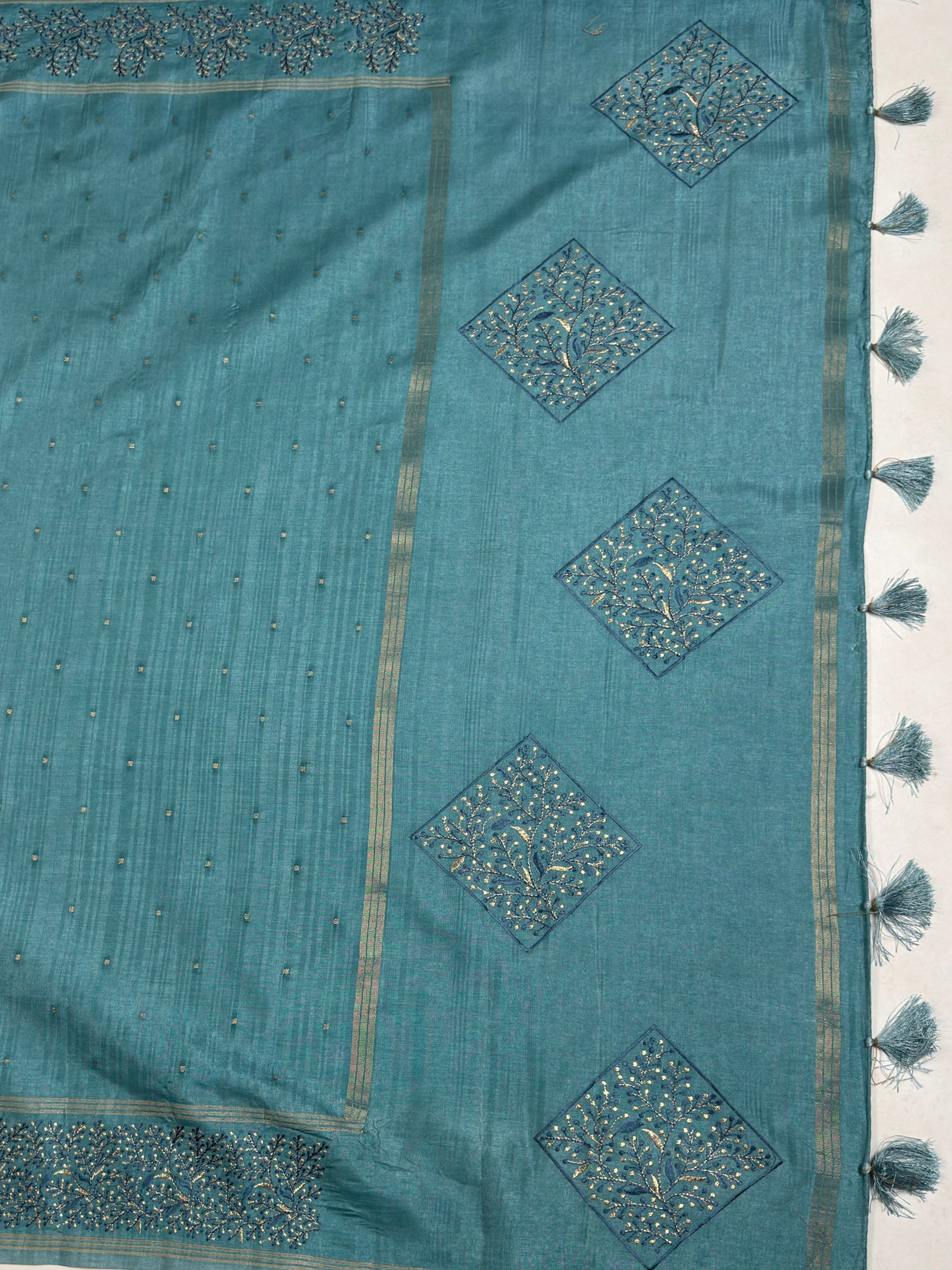 MIMOSA Saree Saree — pallu and zari work detail