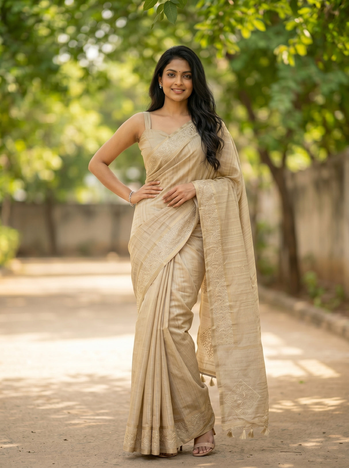 MIMOSA Saree Saree — pose 4 styling detail