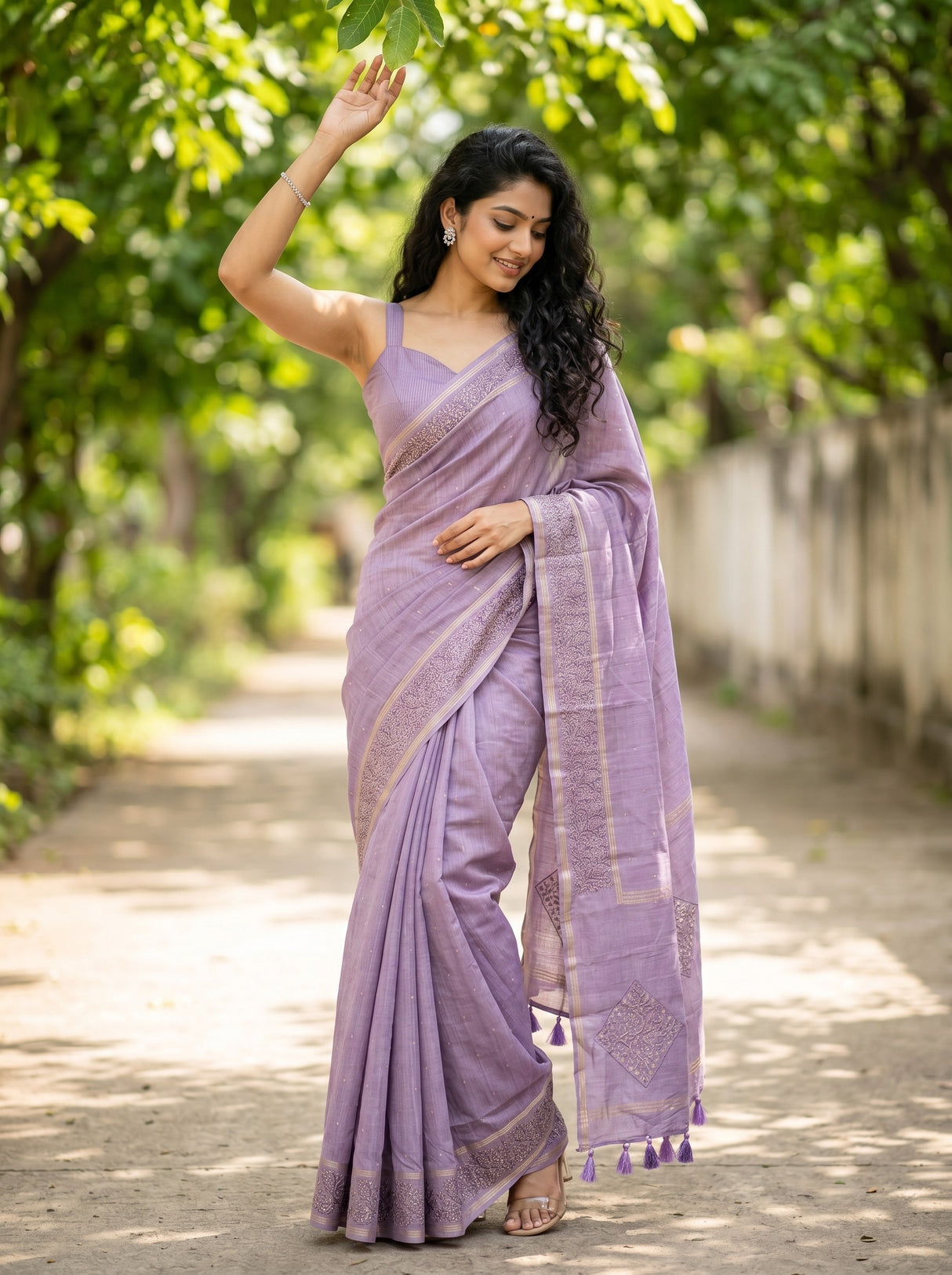 MIMOSA Saree Saree — front view on mannequin