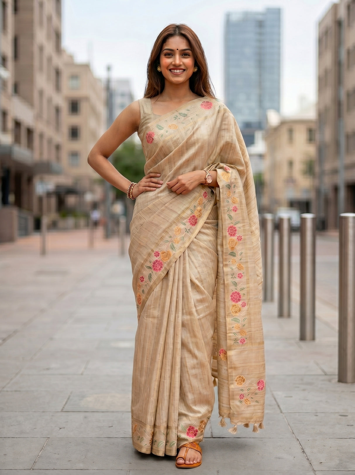 MIMOSA Saree Saree — pose 4 styling detail