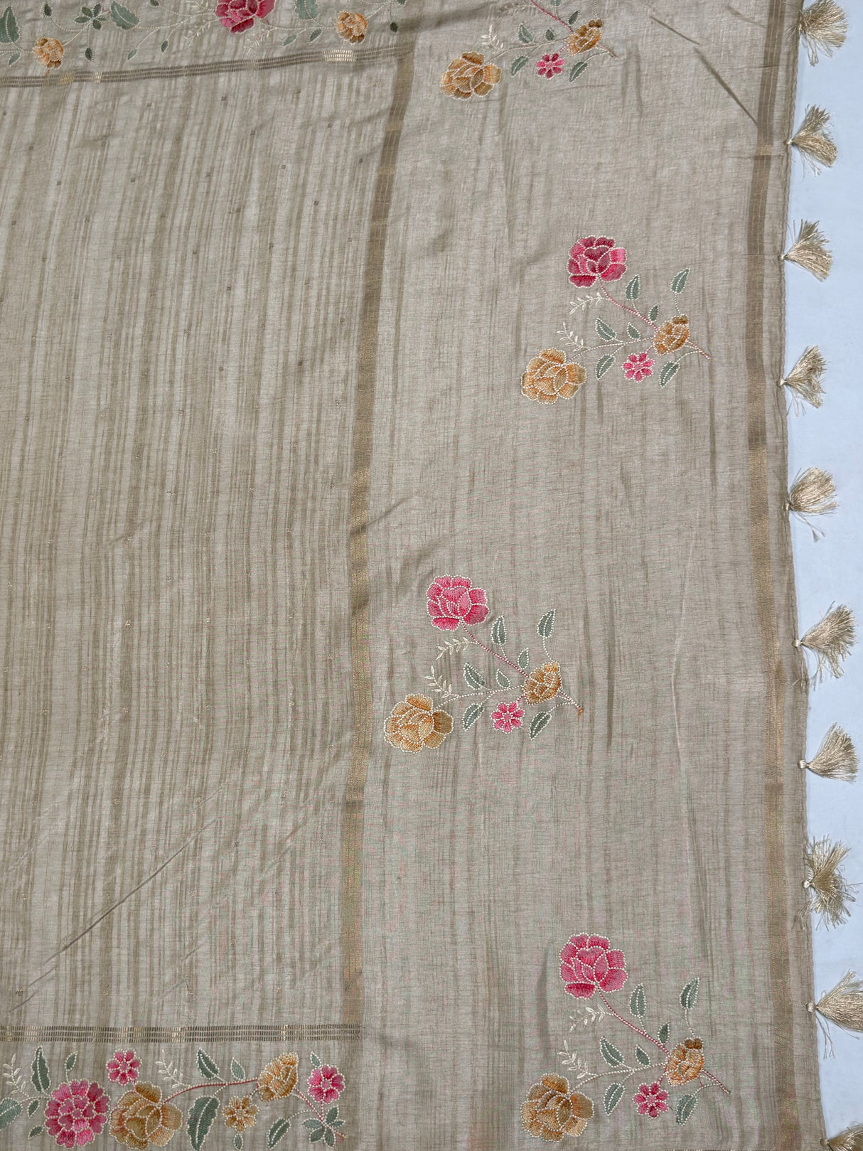 MIMOSA Saree Saree — pallu and zari work detail