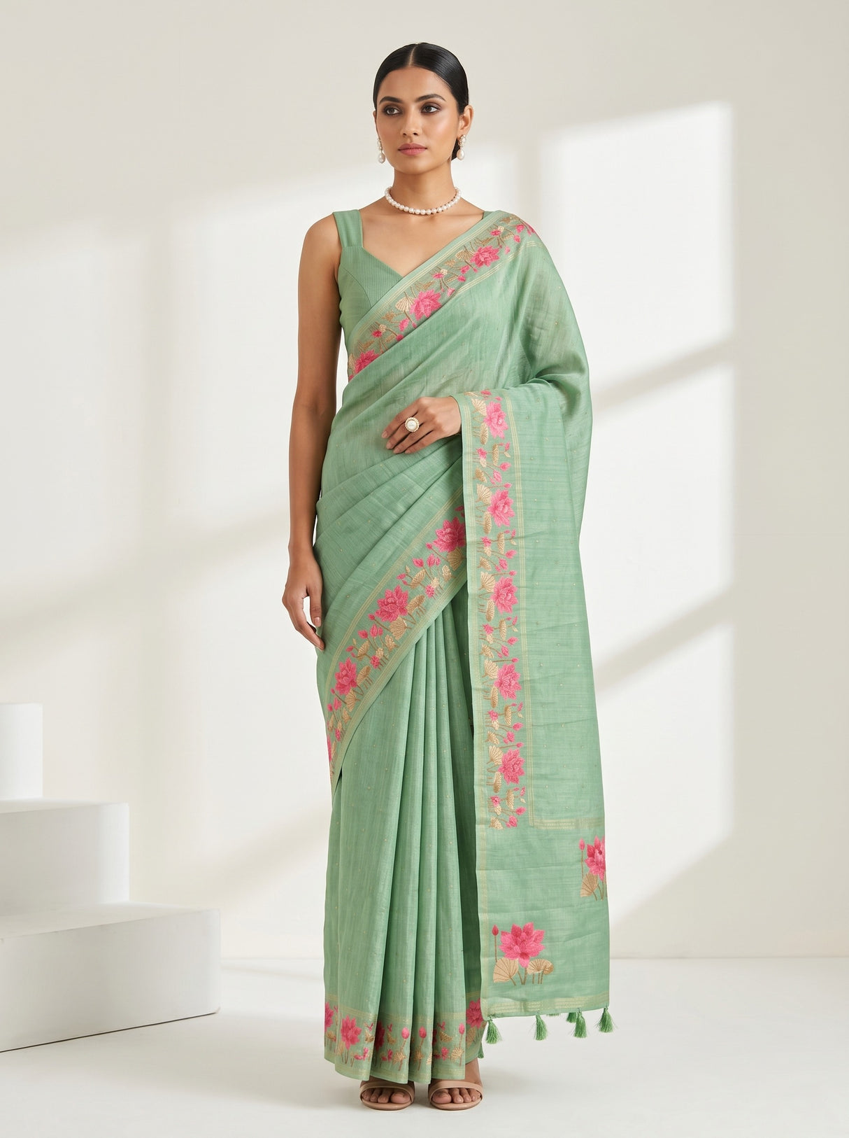 MIMOSA Saree Saree — front view on mannequin