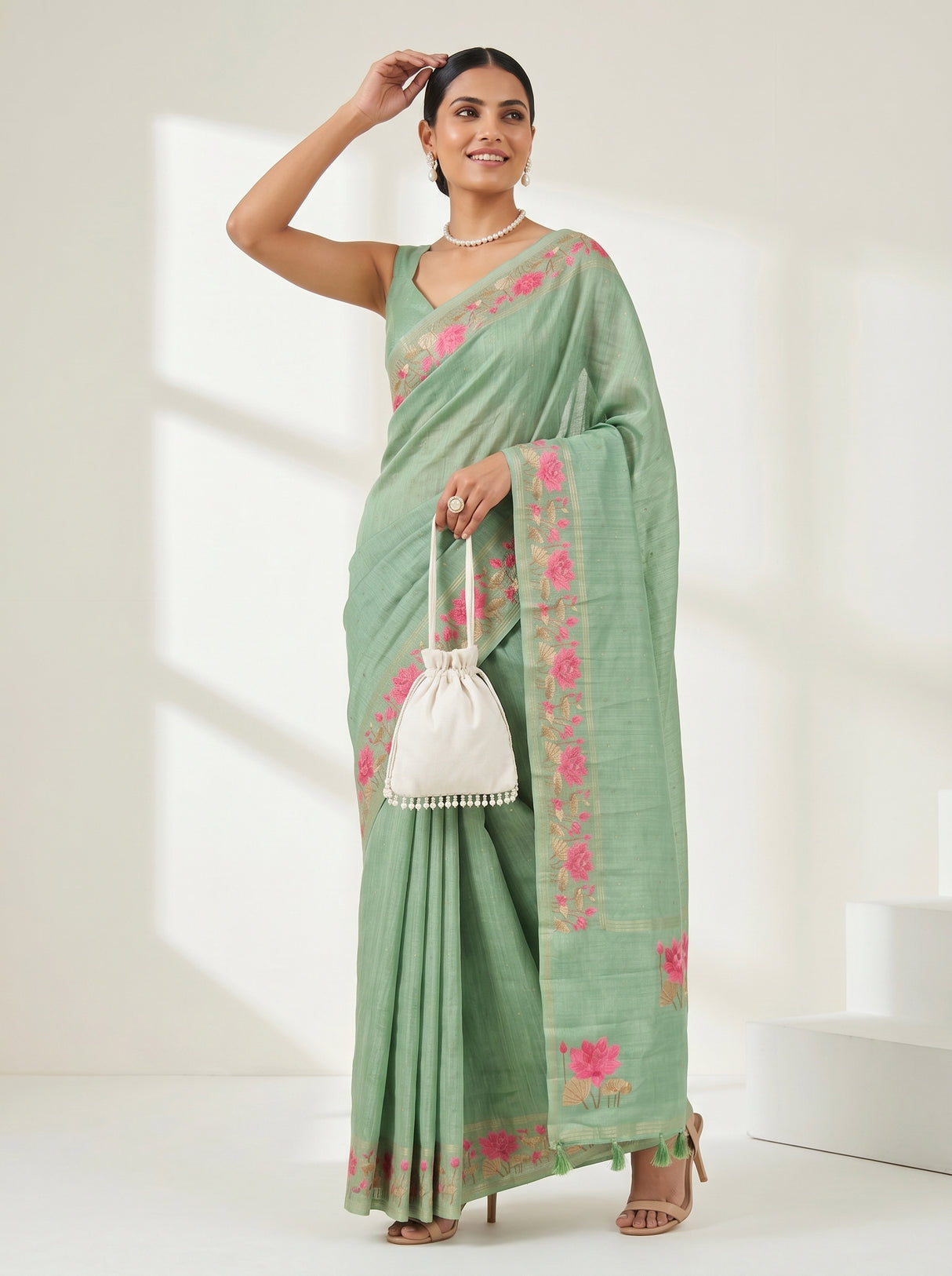 MIMOSA Saree Saree — pose 5 styling detail