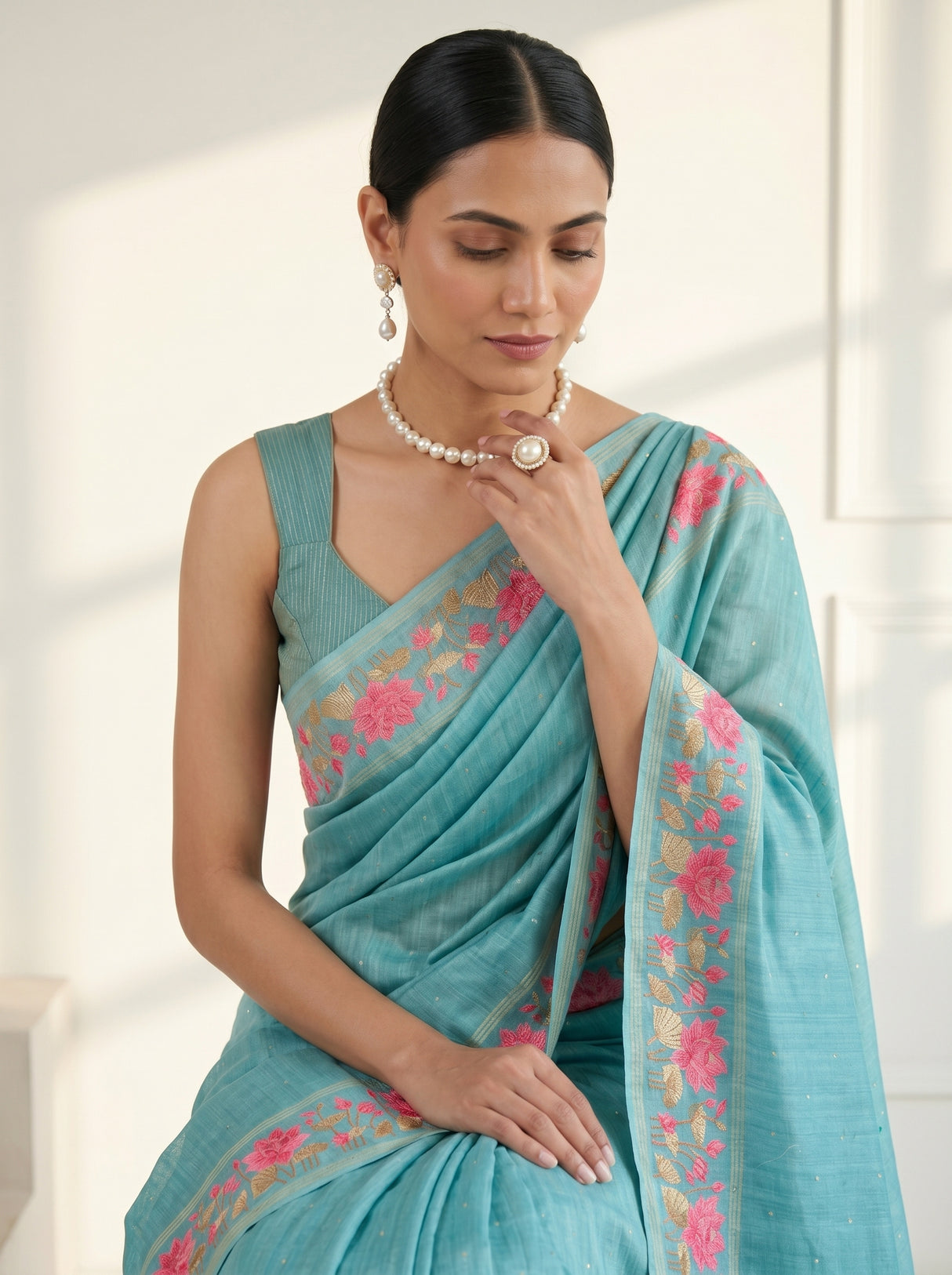 MIMOSA Saree Saree — pose 10 styling detail
