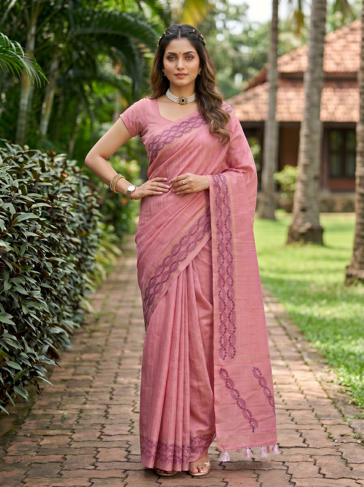 MIMOSA Saree Saree — pose 4 styling detail