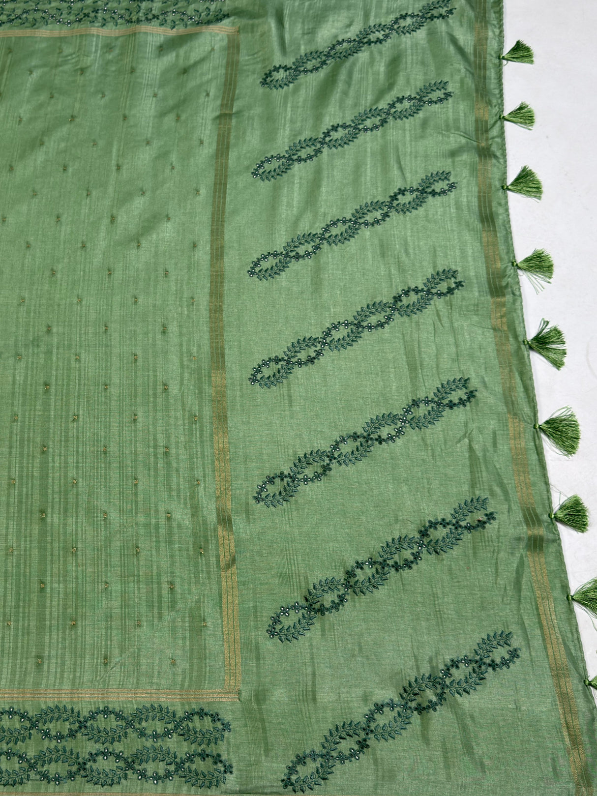 MIMOSA Saree Saree — pallu and zari work detail