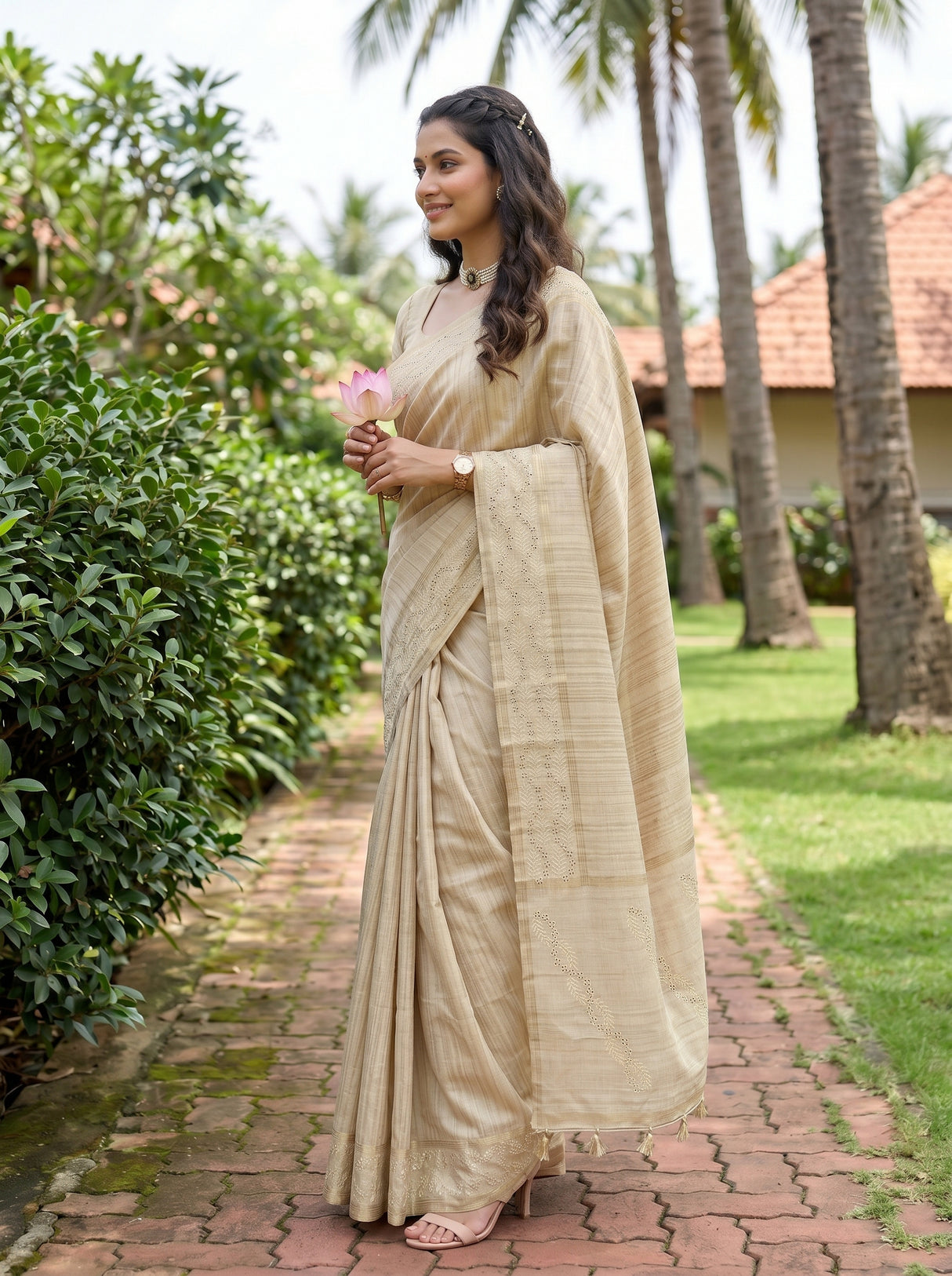 MIMOSA Saree Saree — pose 3 styling detail