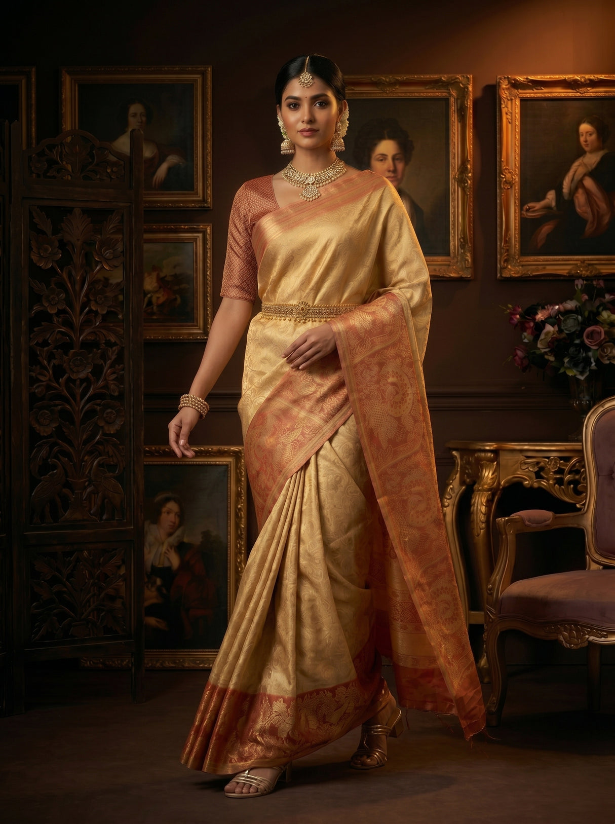 MIMOSA Saree Saree — pose 6 styling detail