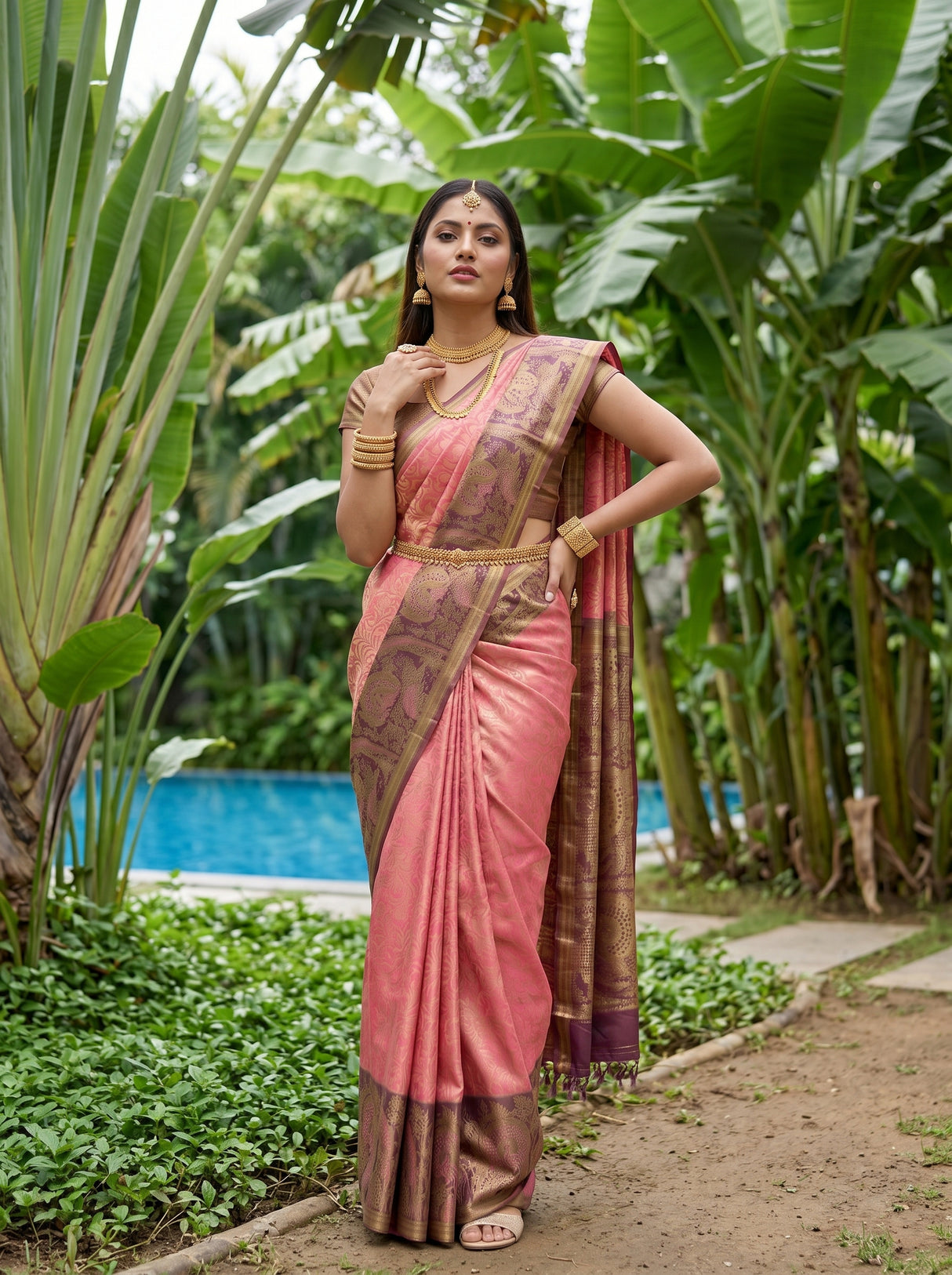 MIMOSA Saree Saree — pose 4 styling detail