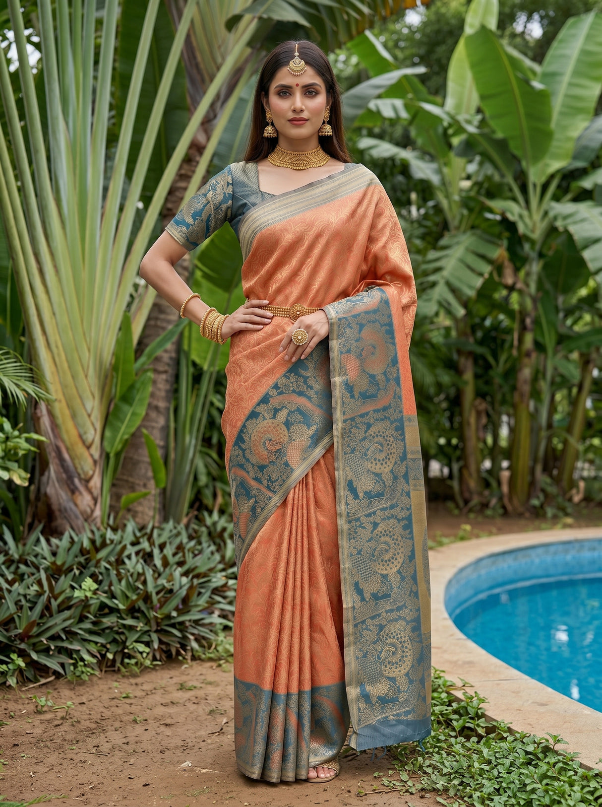 MIMOSA Saree Saree — pose 4 styling detail