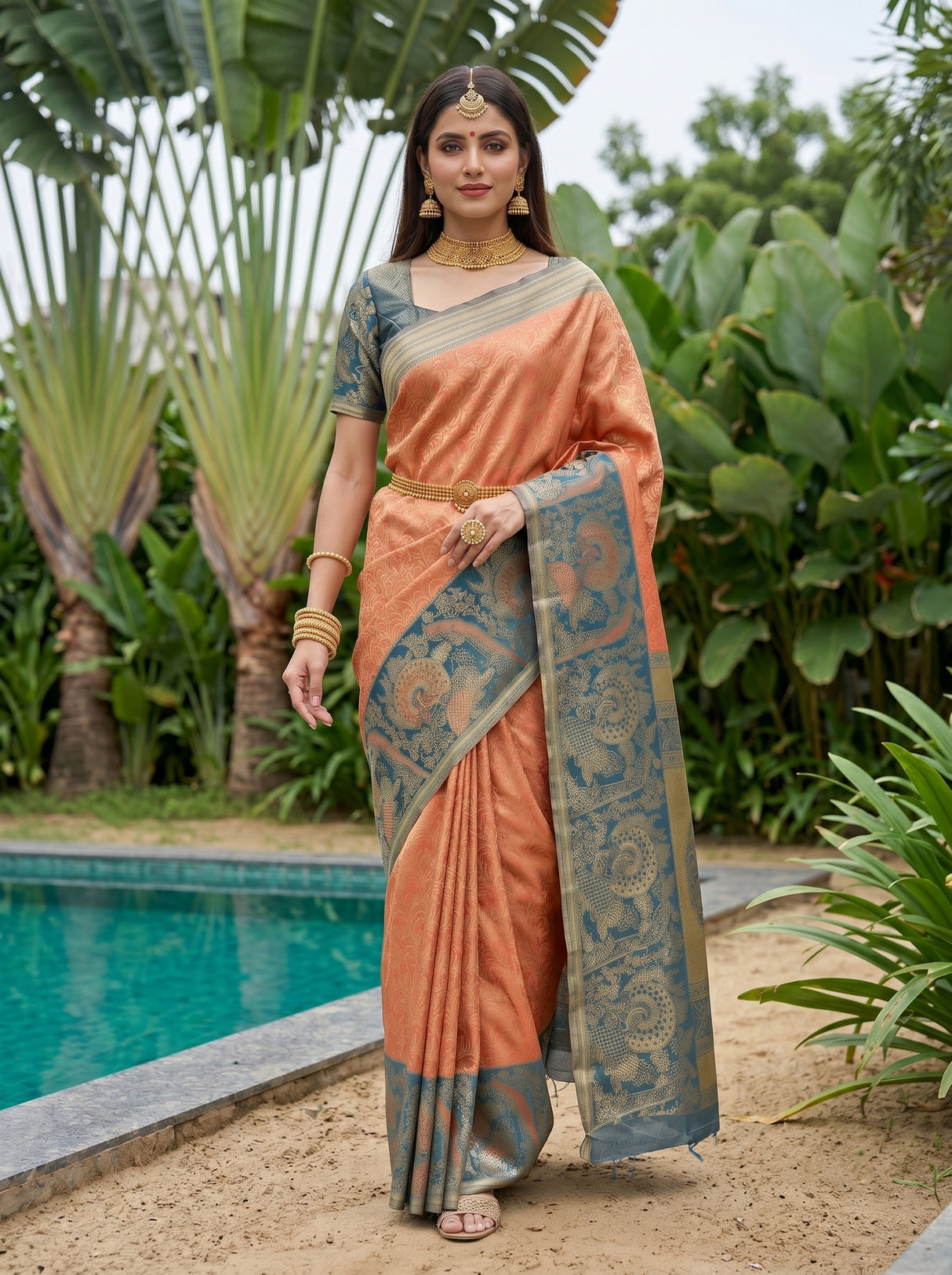 MIMOSA Saree Saree — pose 6 styling detail