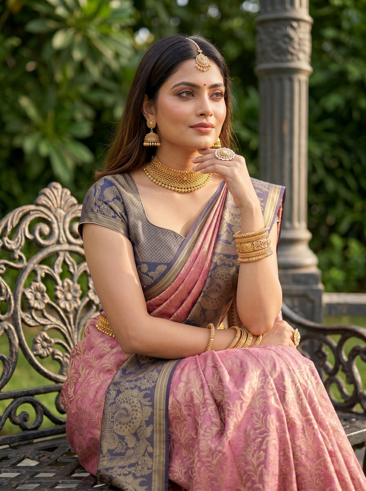 MIMOSA Saree Saree — pose 10 styling detail