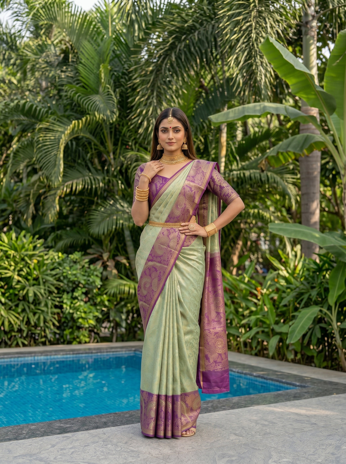 MIMOSA Saree Saree — pose 4 styling detail