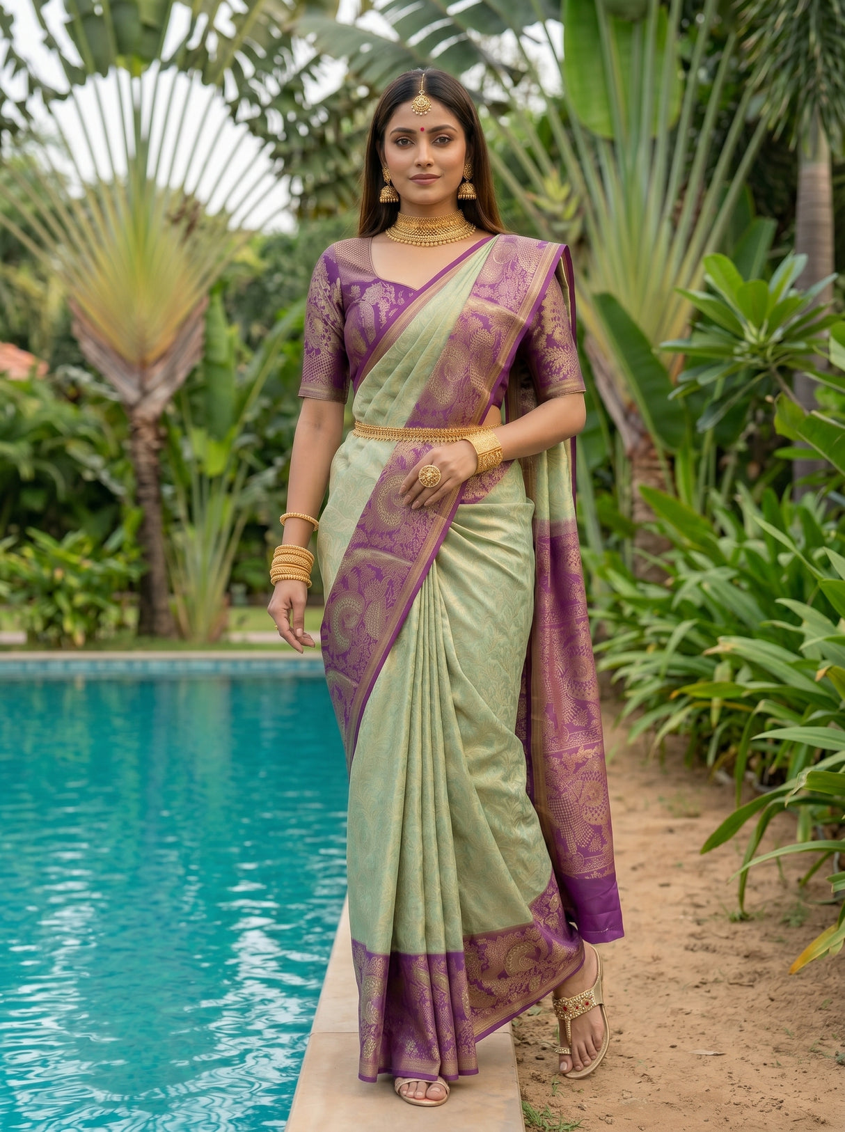 MIMOSA Saree Saree — pose 6 styling detail