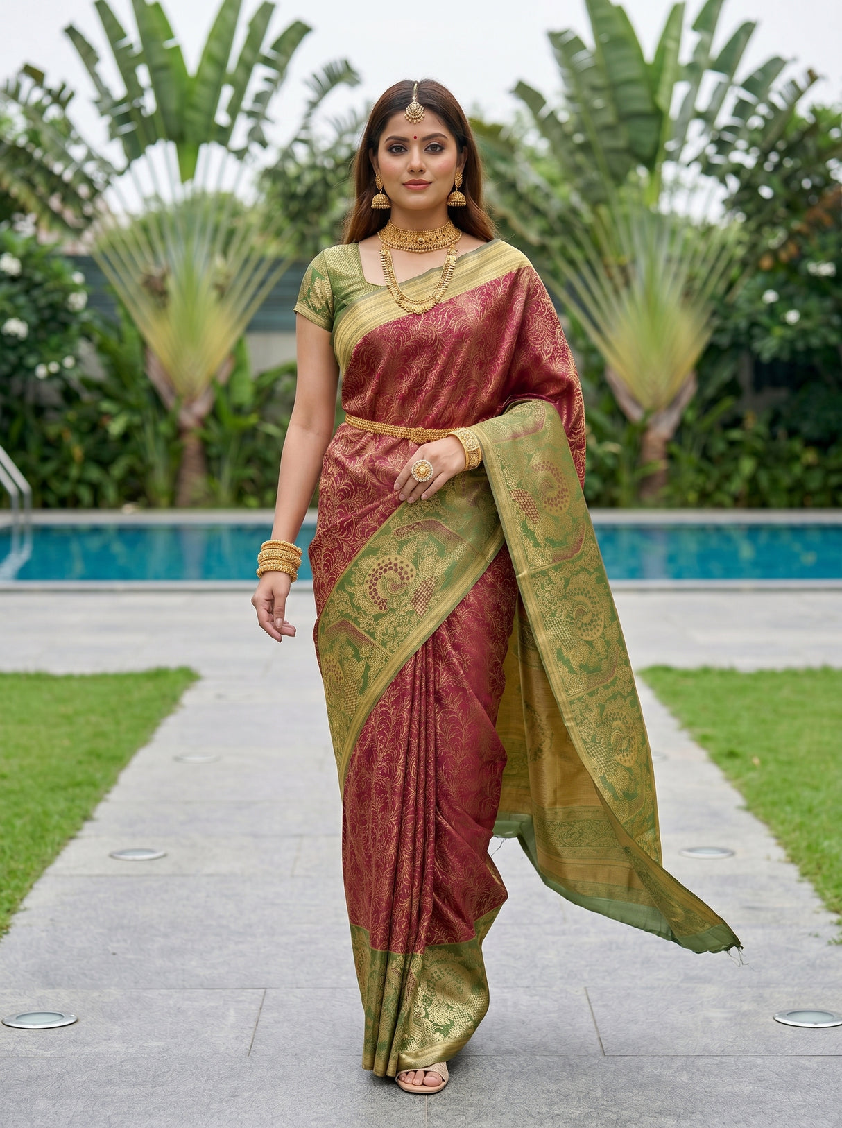 MIMOSA Saree Saree — pose 6 styling detail