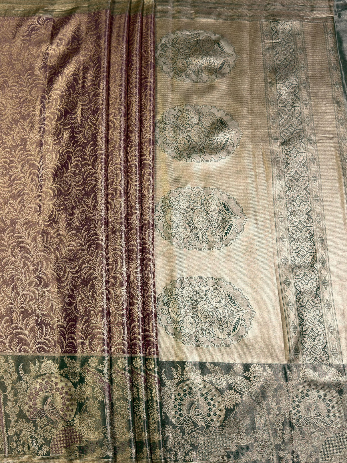 MIMOSA Saree Saree — pallu and zari work detail