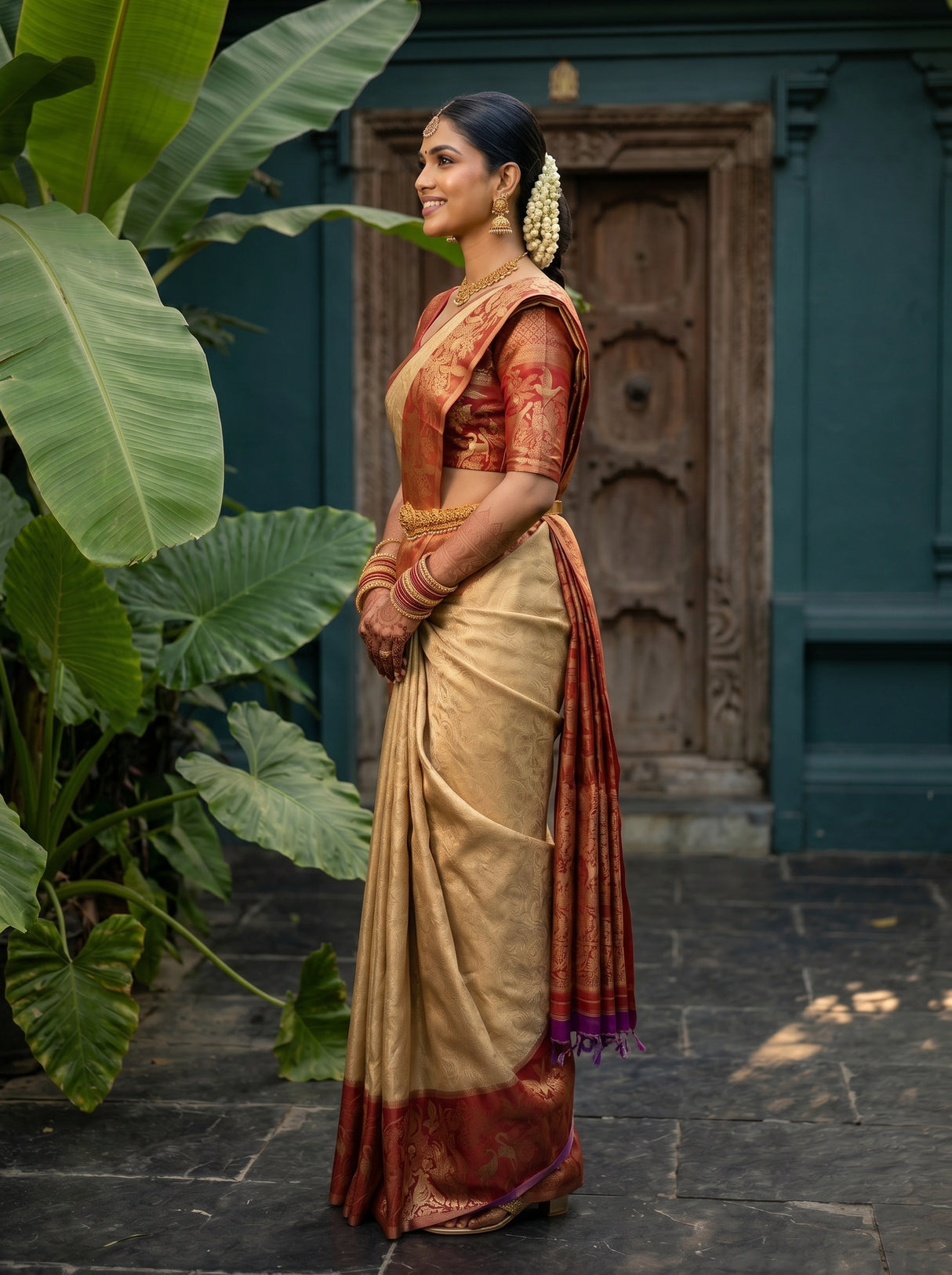 MIMOSA Saree Saree — pose 3 styling detail