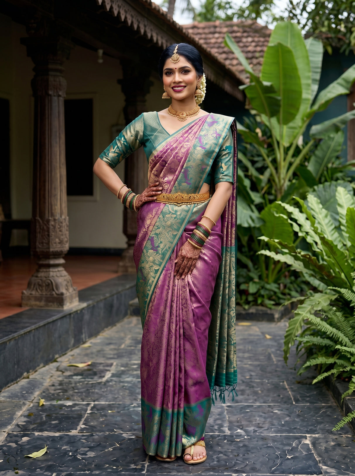 MIMOSA Saree Saree — pose 4 styling detail