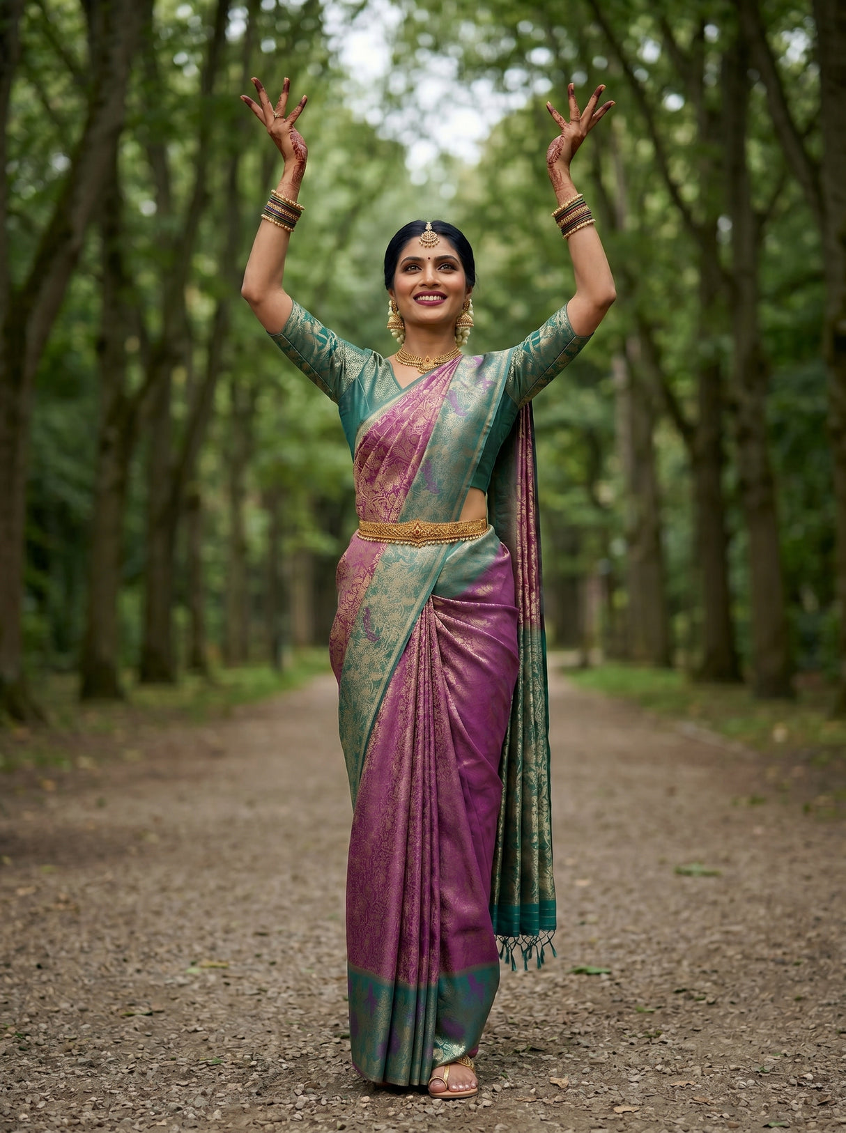 MIMOSA Saree Saree — pose 5 styling detail