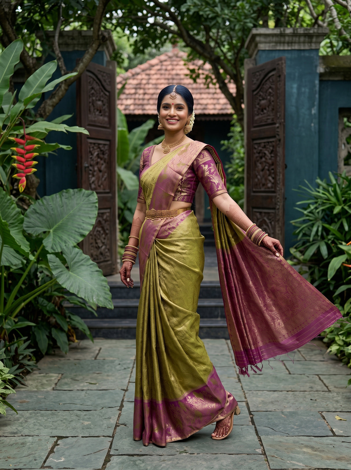 MIMOSA Saree Saree — pose 9 styling detail