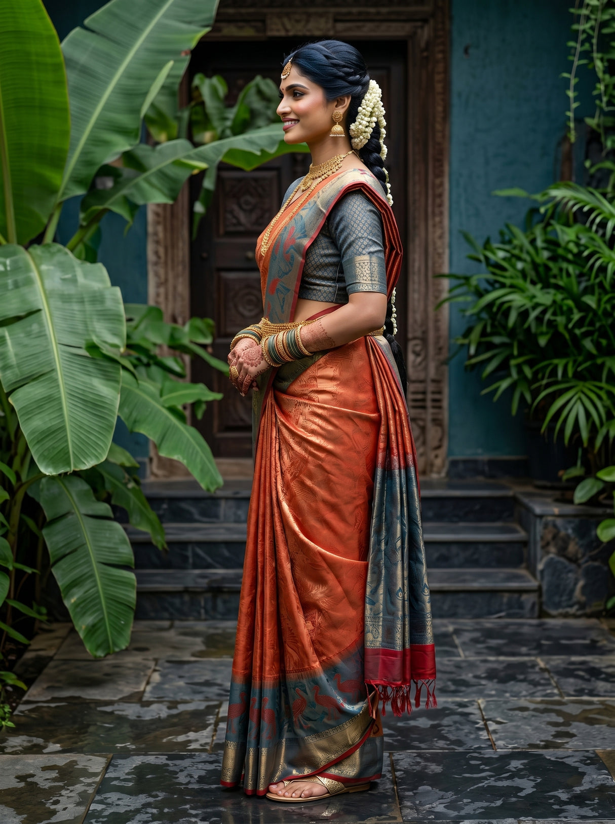 MIMOSA Saree Saree — pose 3 styling detail