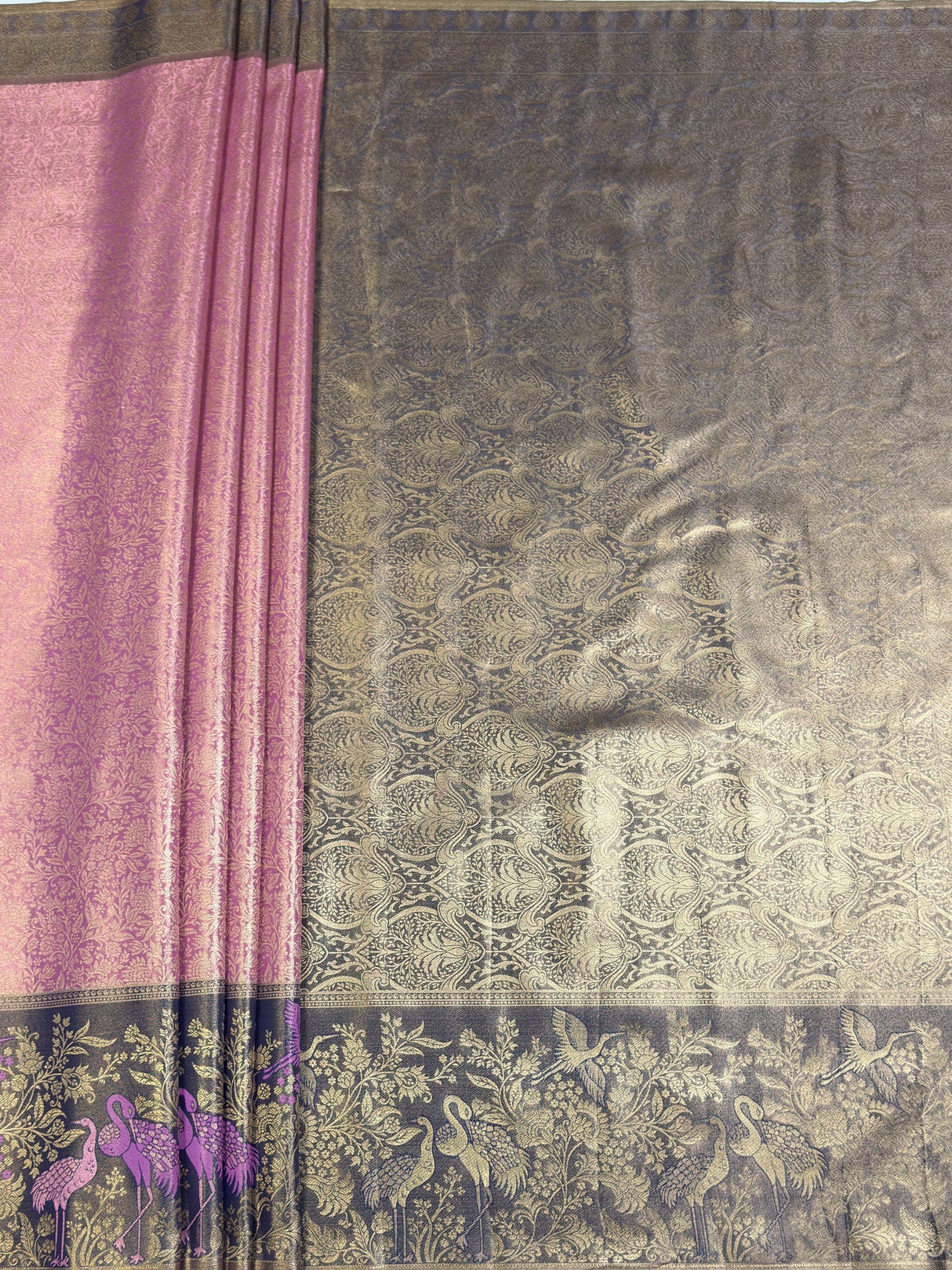 MIMOSA Saree Saree — pallu and zari work detail