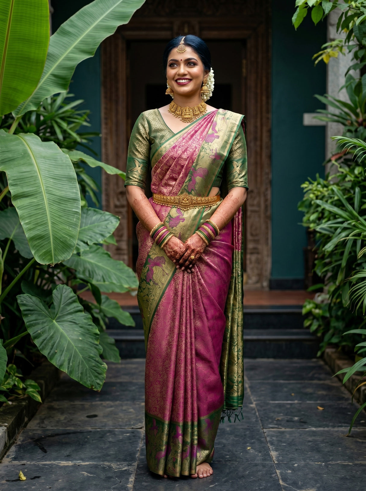 MIMOSA Saree Saree — front view on mannequin