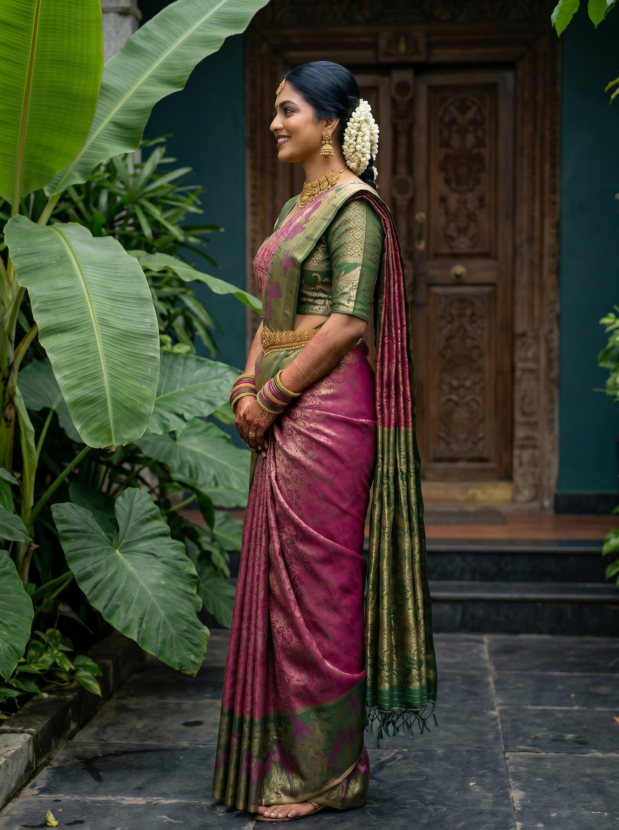 MIMOSA Saree Saree — pose 3 styling detail