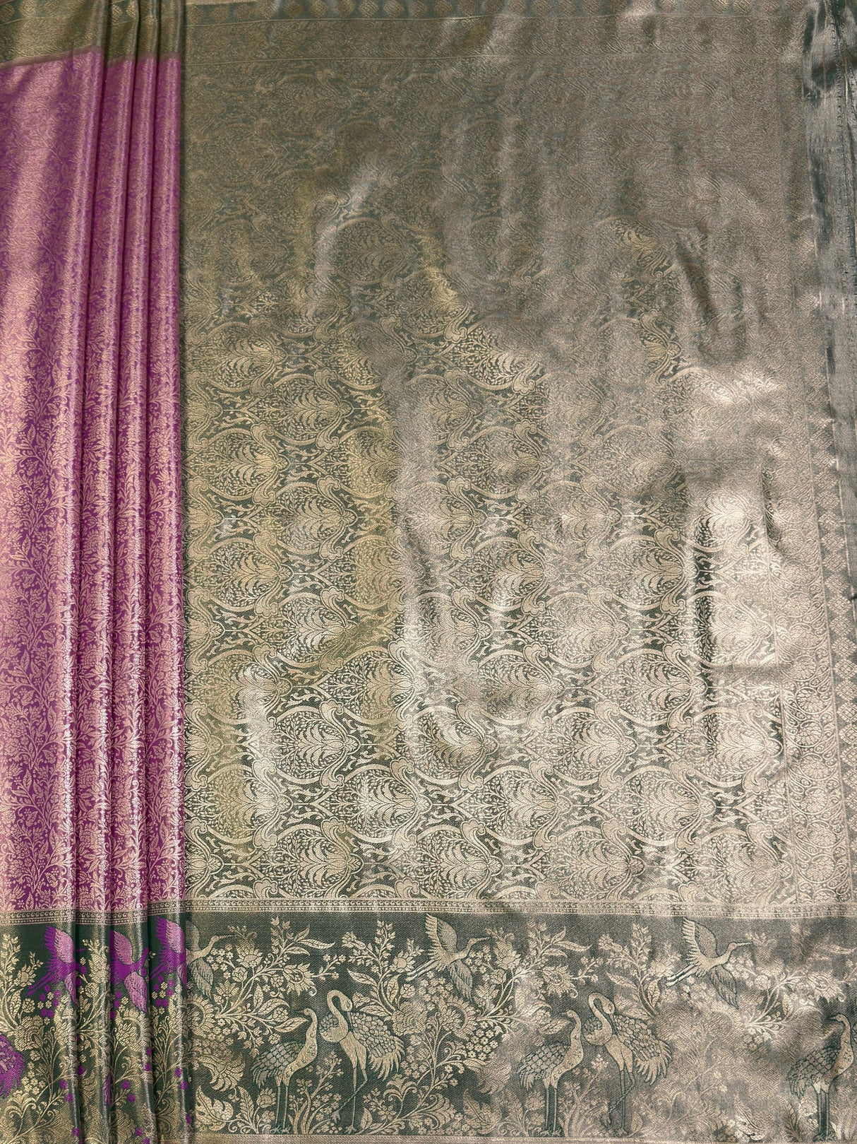 MIMOSA Saree Saree — pallu and zari work detail