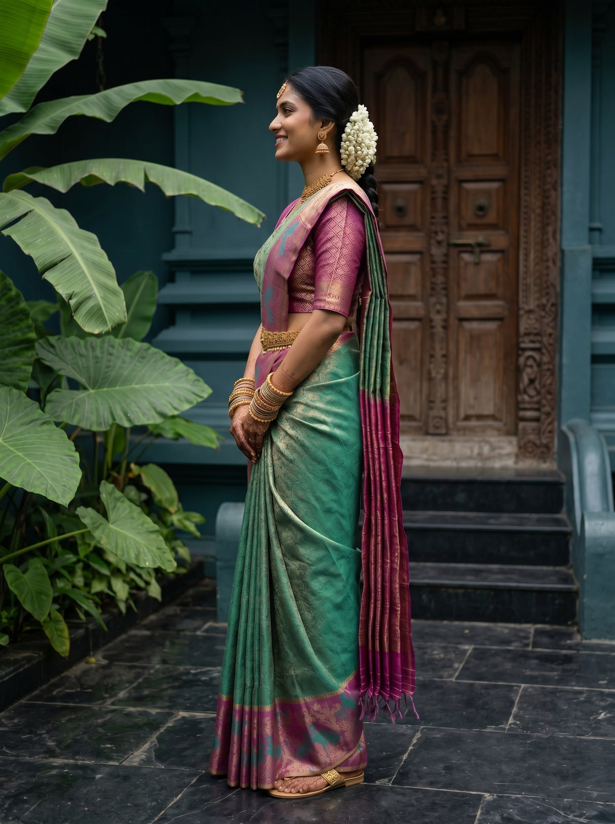 MIMOSA Saree Saree — pose 3 styling detail