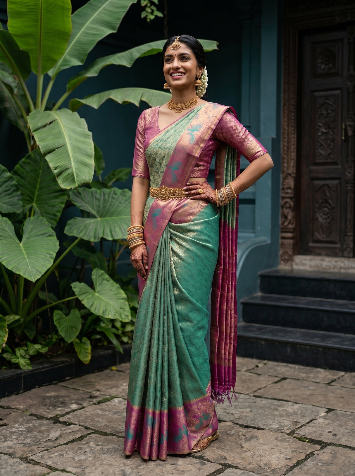 MIMOSA Saree Saree — pose 4 styling detail