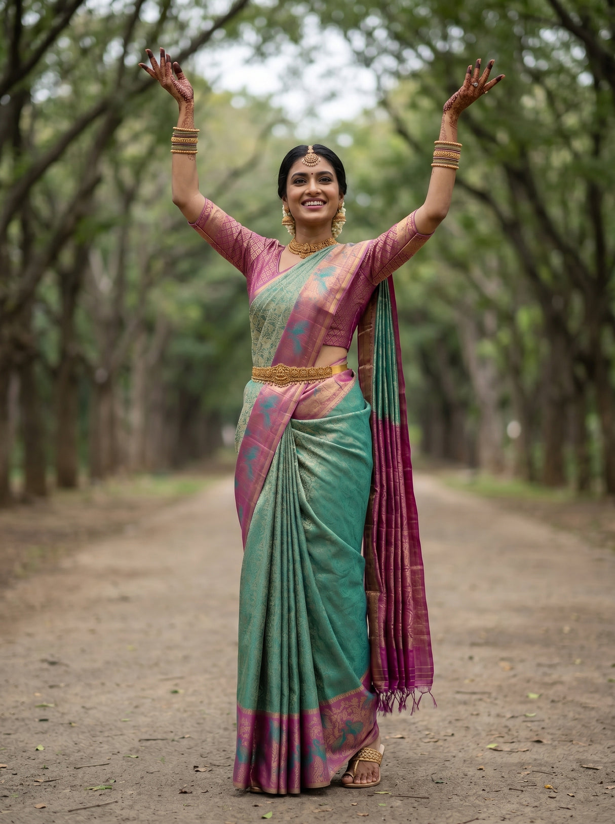 MIMOSA Saree Saree — pose 5 styling detail