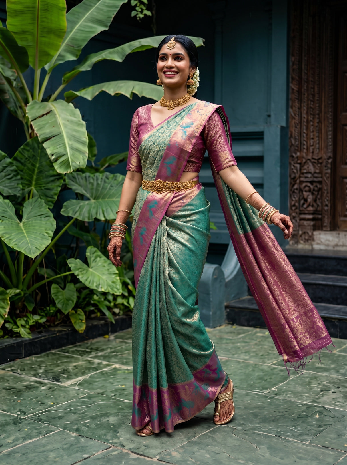 MIMOSA Saree Saree — pose 9 styling detail