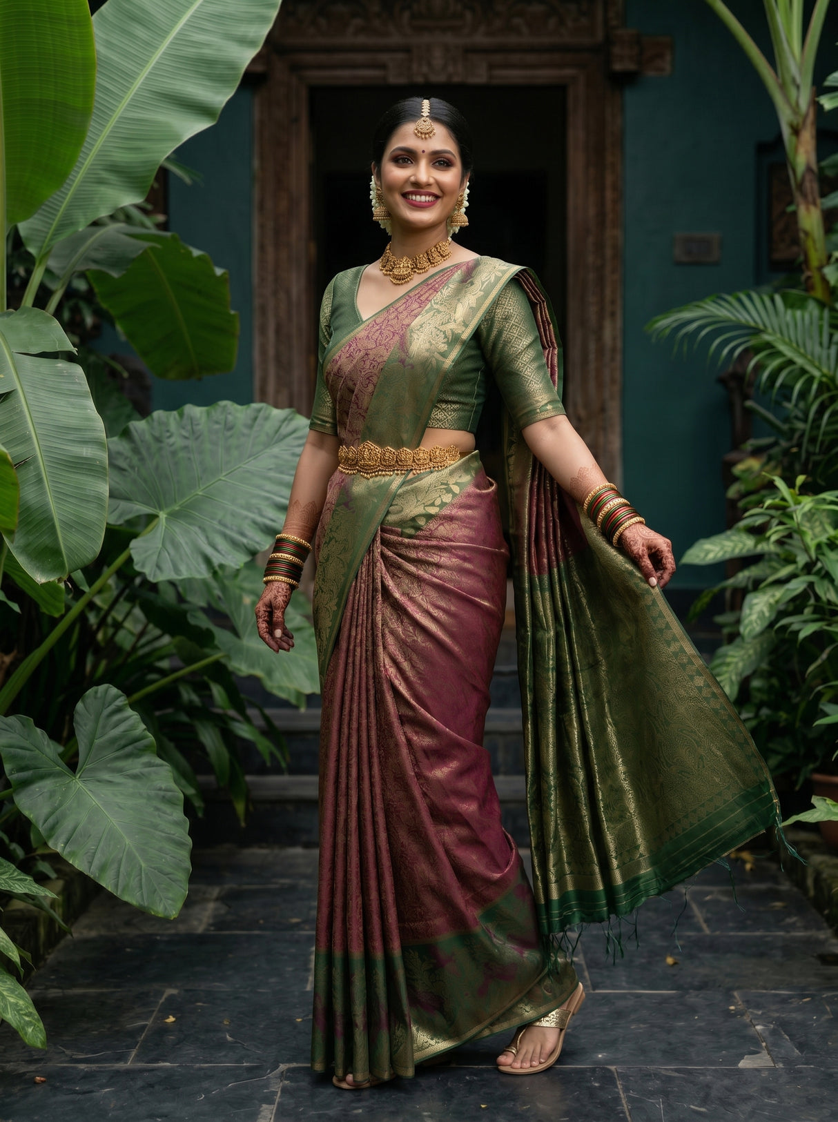 MIMOSA Saree Saree — pose 9 styling detail