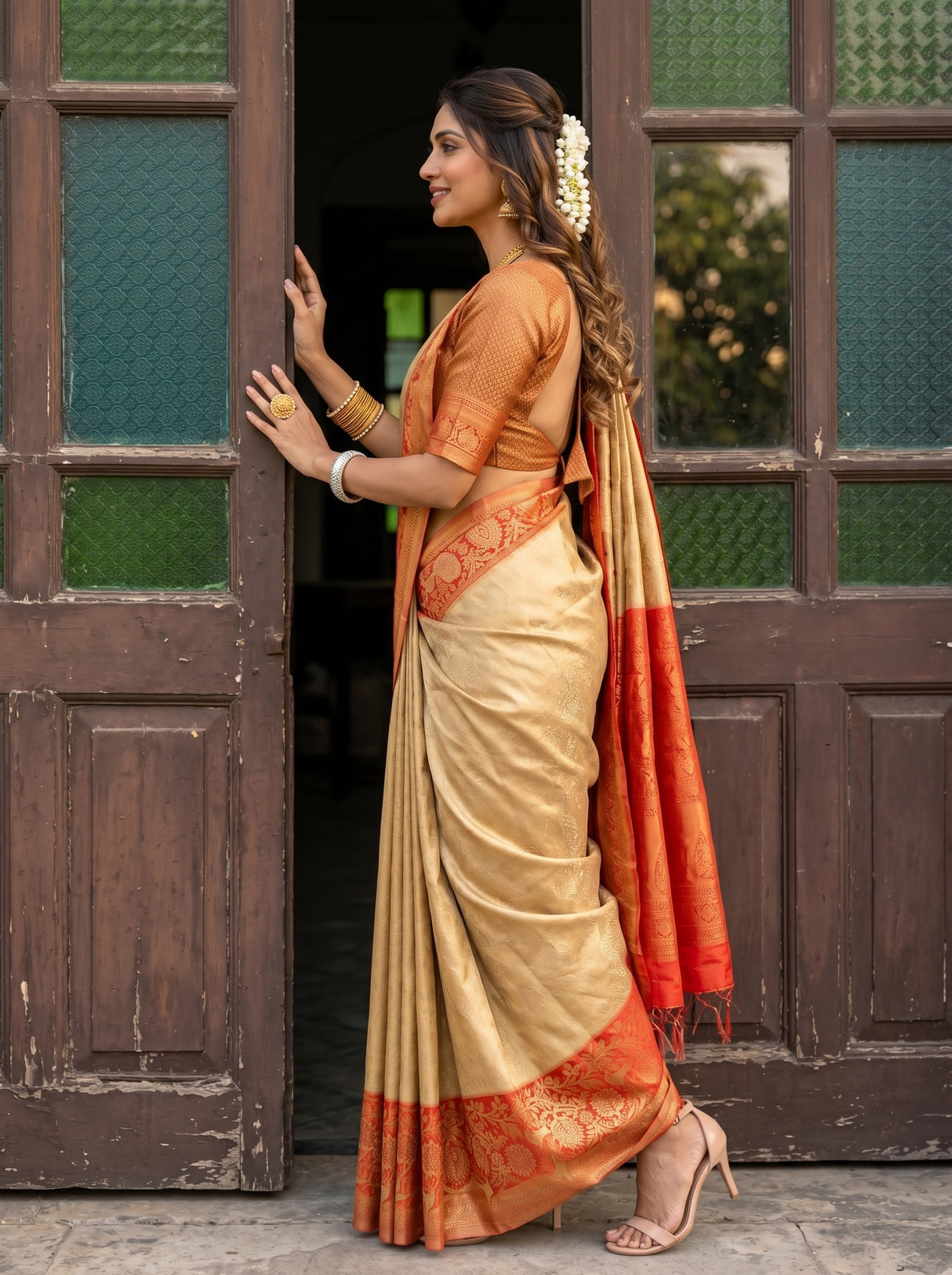 MIMOSA Saree Saree — pose 3 styling detail