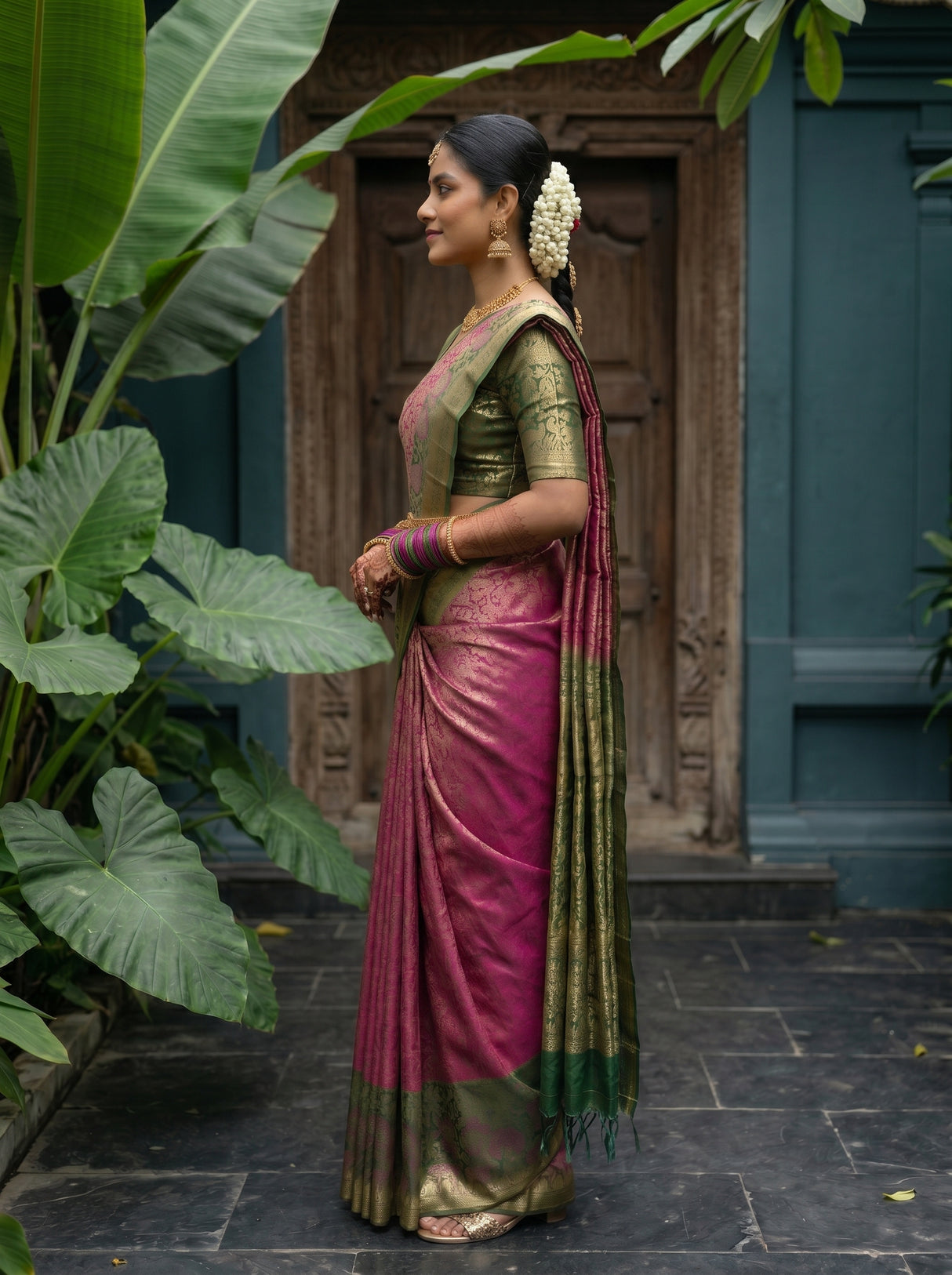 MIMOSA Saree Saree — pose 3 styling detail