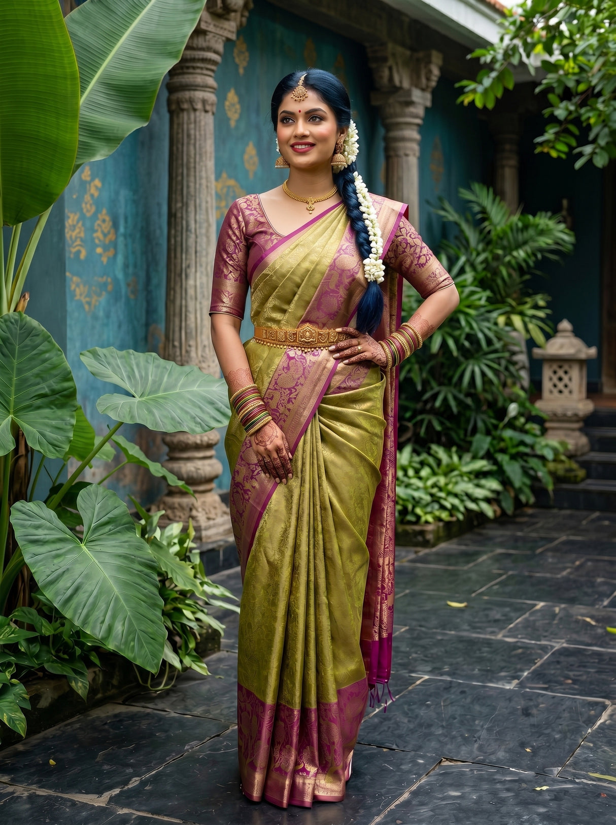 MIMOSA Saree Saree — pose 4 styling detail