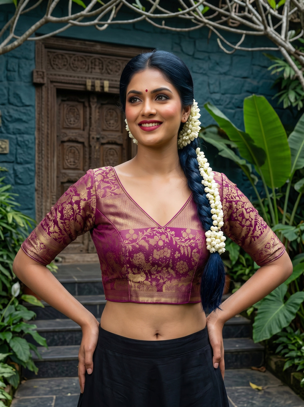 MIMOSA Saree Saree — blouse close-up