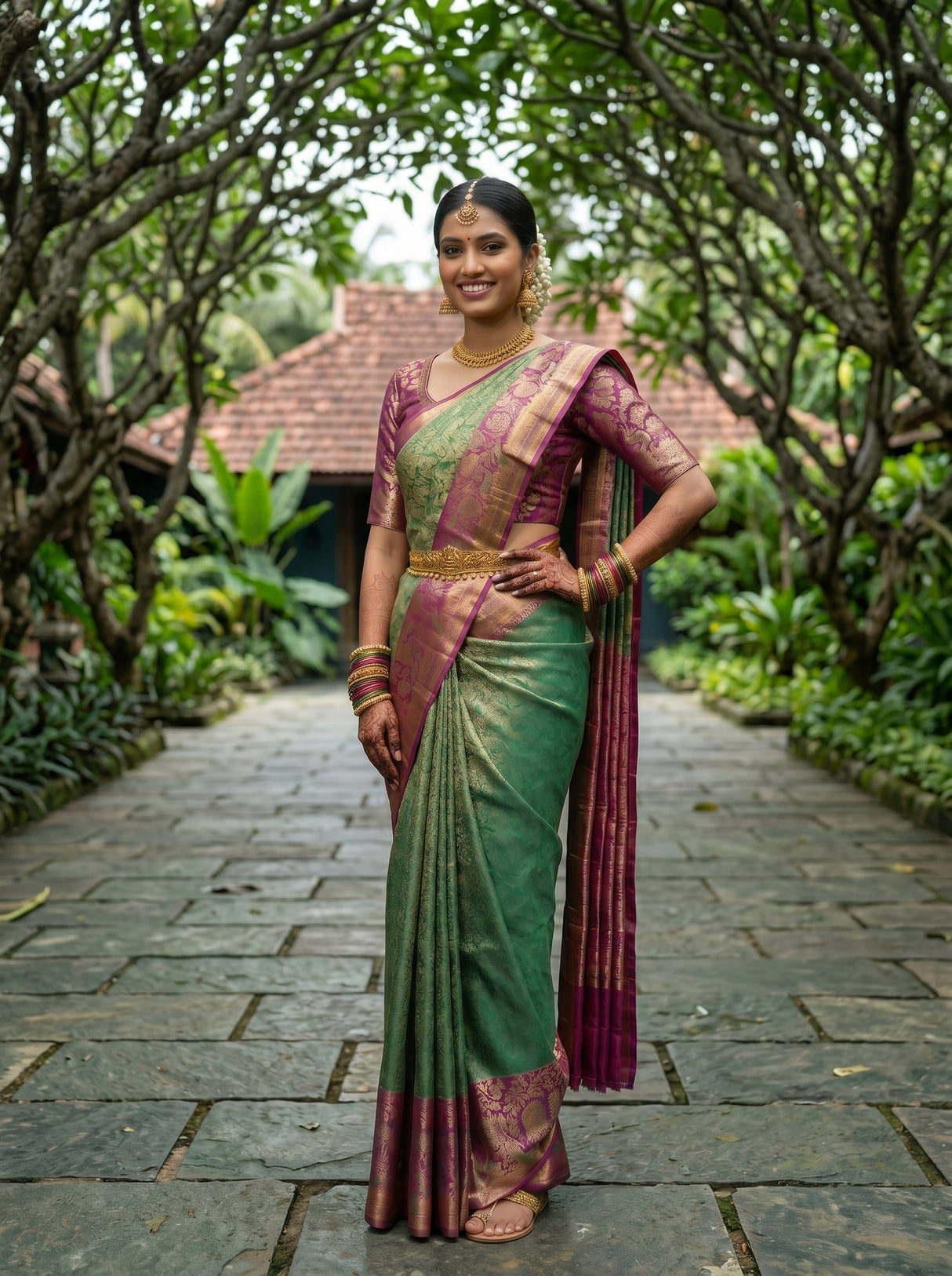 MIMOSA Saree Saree — pose 4 styling detail